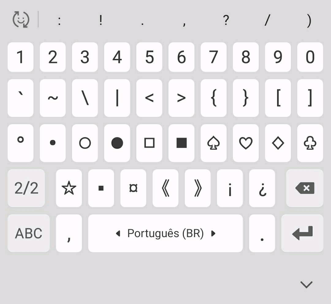 Símbolos ª e º no teclado Samsung. - Samsung Members