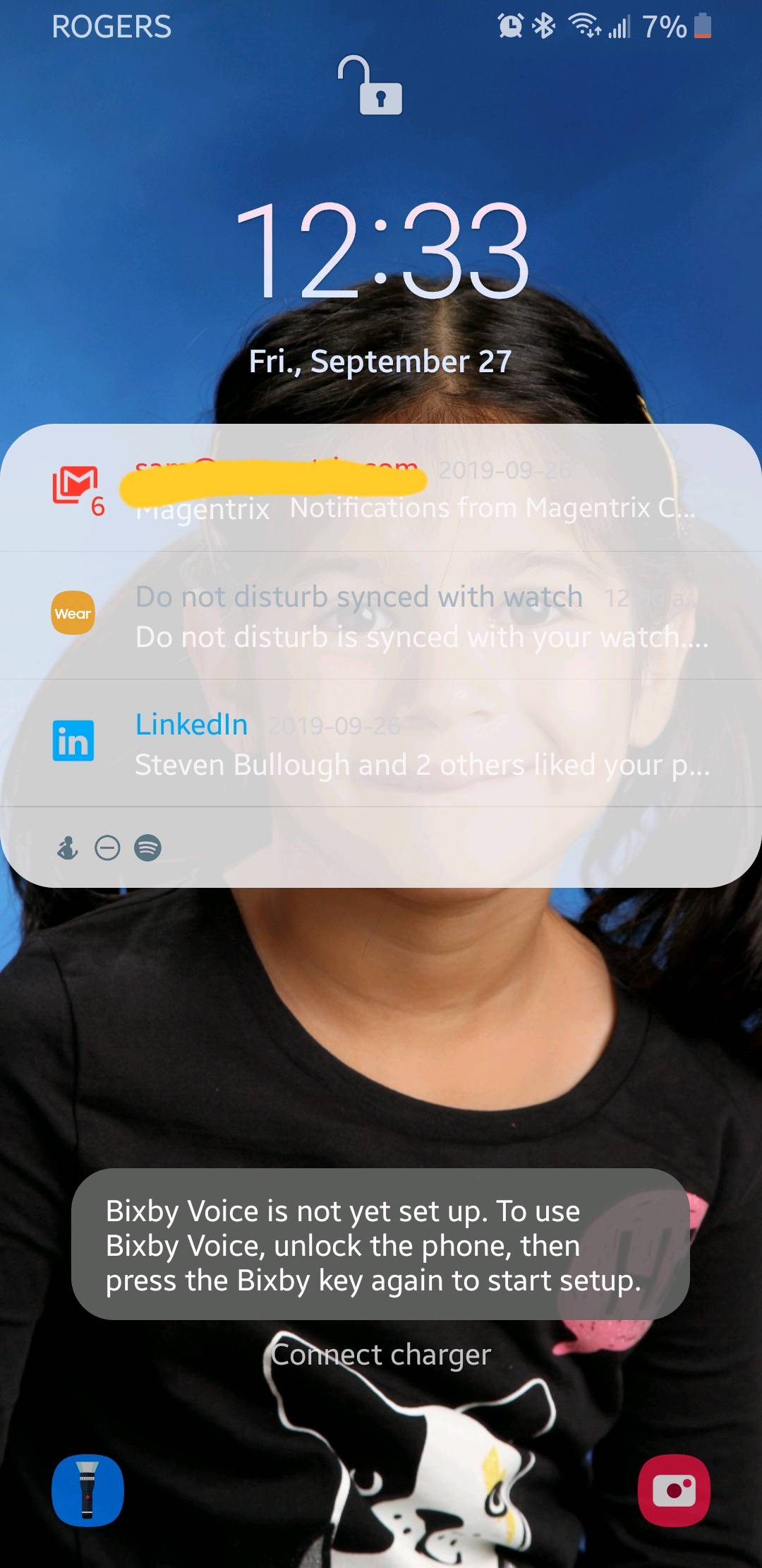 how to see notifications on lock screen samsung