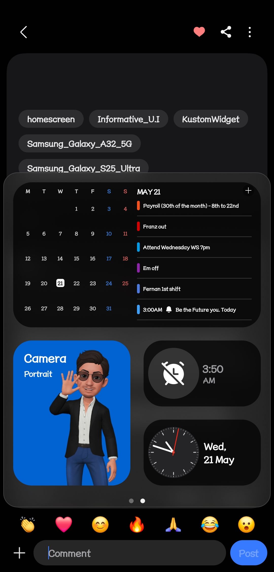 S25 U New Homescreen Kwgt X Minimalist Background Samsung Members