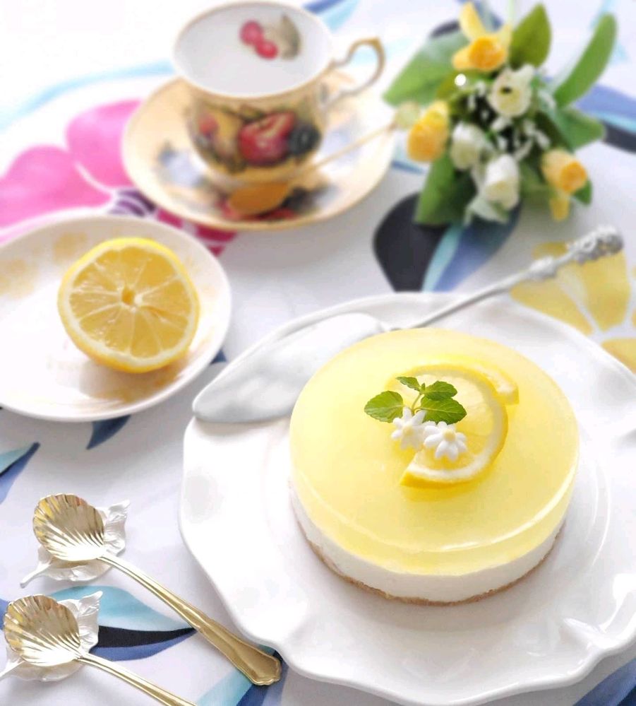 蒸し暑い季節に レモンとヨーグルトのレアチーズケーキ Samsung Members