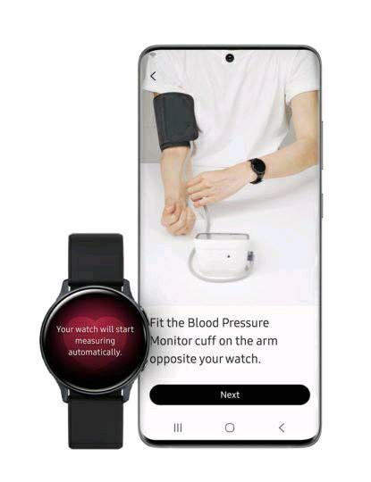 Samsung watch active 2 blood clearance pressure