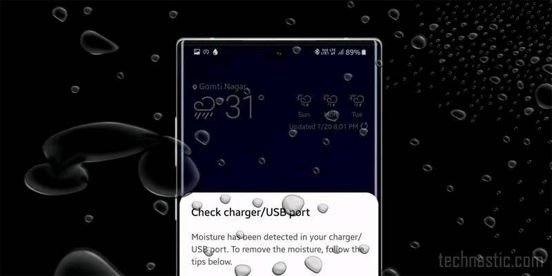Fix Moisture Detected Error on Devices Samsung Members