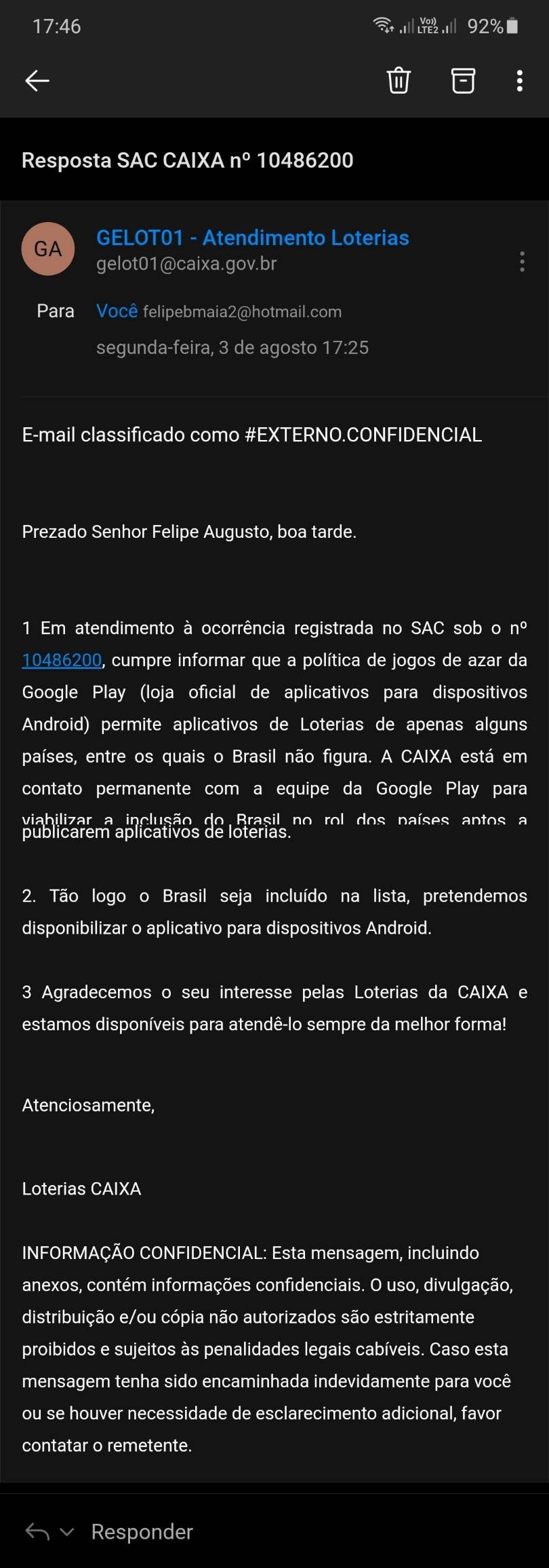 Loterias CAIXA na App Store