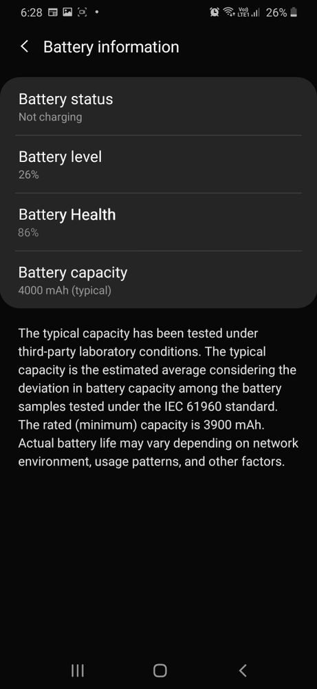 Samsung A50 should add battery health feature - Samsung Members