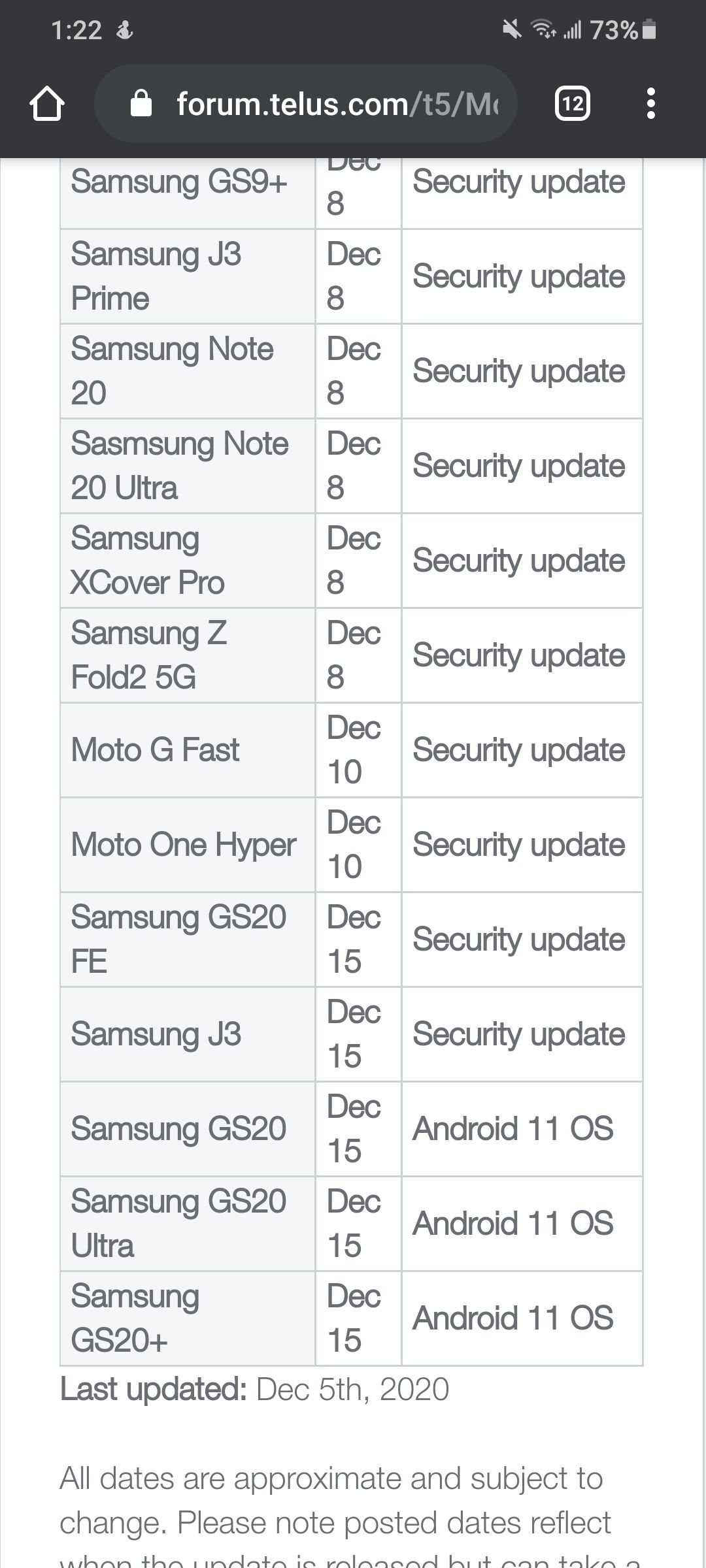 android 11 update on samsung