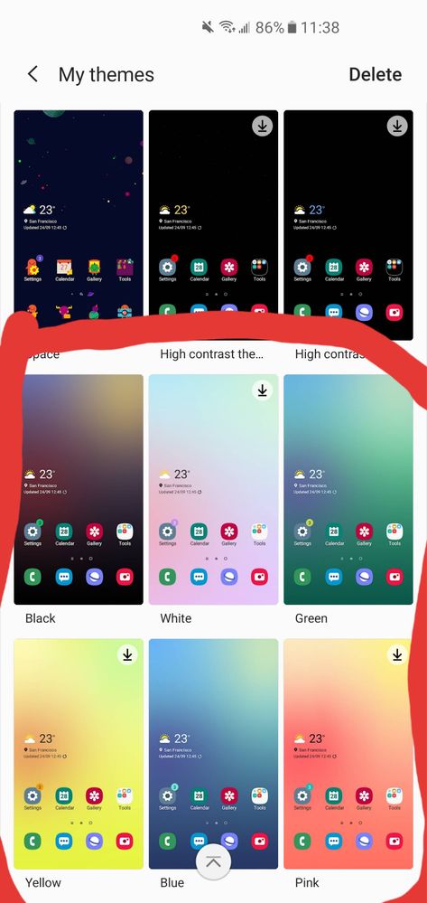 PSA: Do NOT update these themes! - Samsung Members