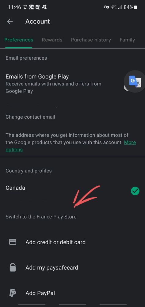 Play Store refuse to connect ..i have to change country