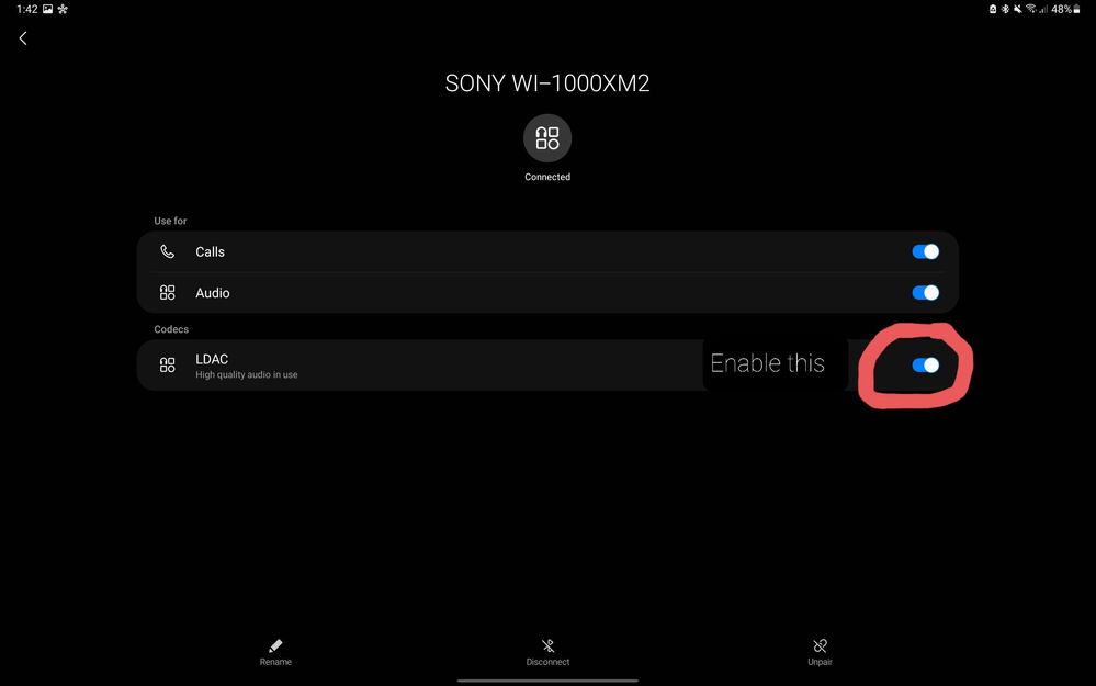 Galaxy Tab S7+ Bluetooth Audio Codec - Samsung Members