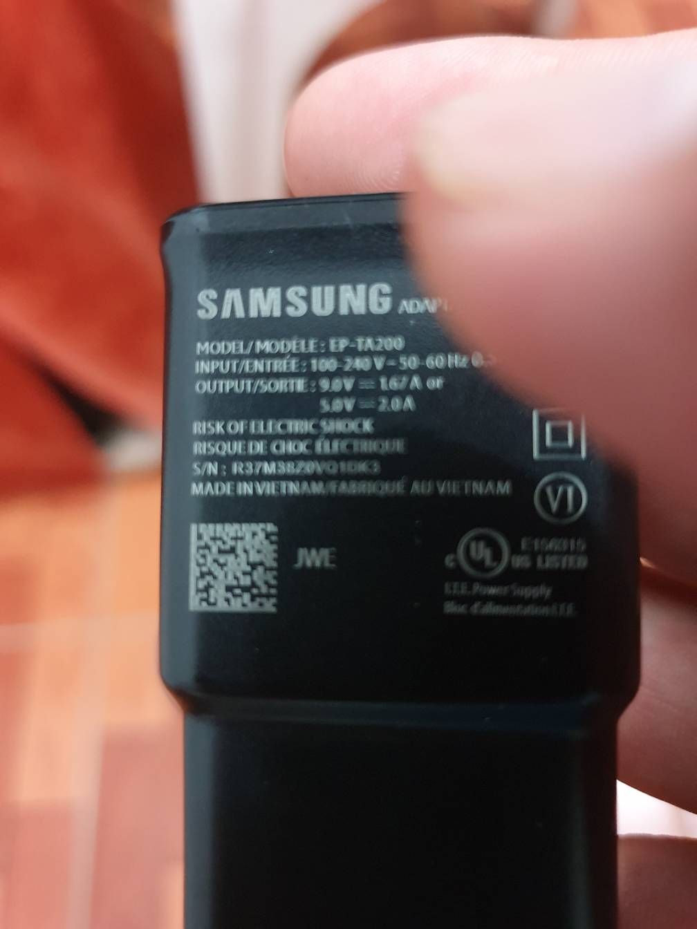 como identificar un cargador original samsung? - Samsung Members