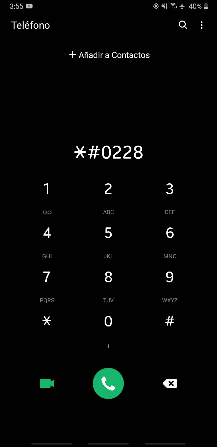 Hola! En donde debo tipear el codigo *#0228#? Es p... - Samsung Members