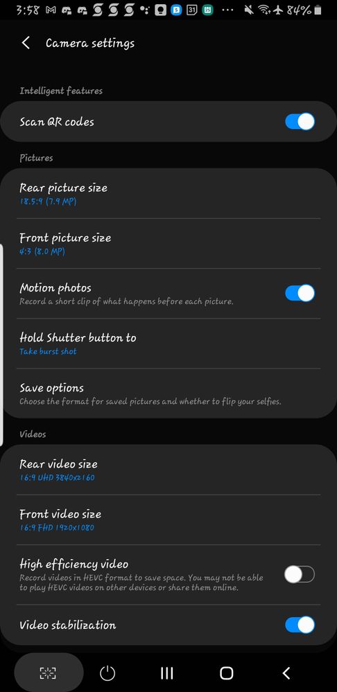 Note 10+ camera settings( camera resolution) - Samsung Members