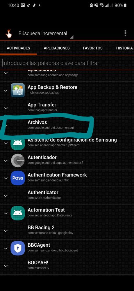Solución para encontrar los archivos de Android - Samsung Members