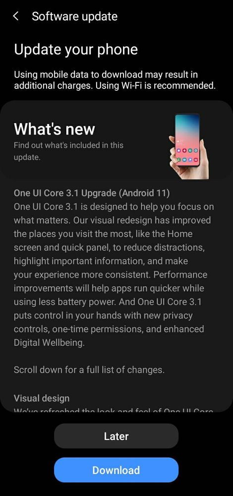 Android 11/One UI Core 3.1 - Samsung Members