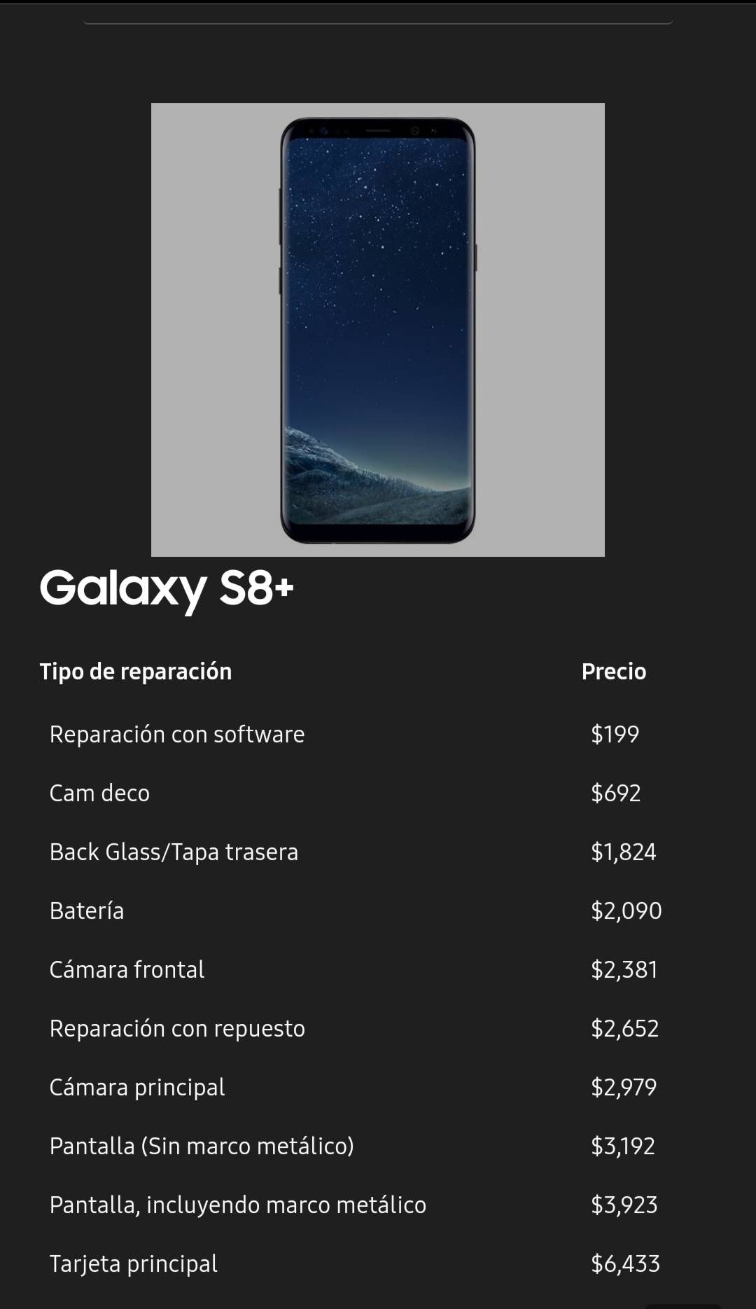 Aun vale la pena cambiarle la pantalla aun s8plus? - Samsung Members