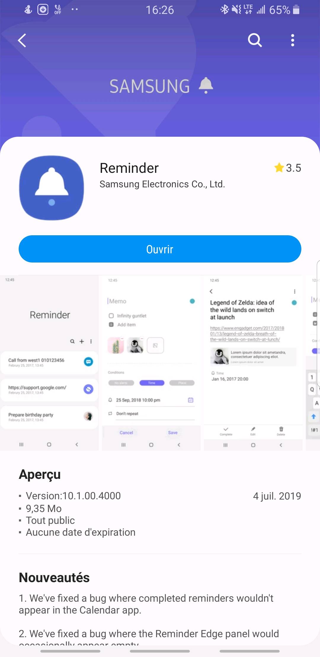 EN/FR] (Samsung App) Samsung Reminder - Samsung Members