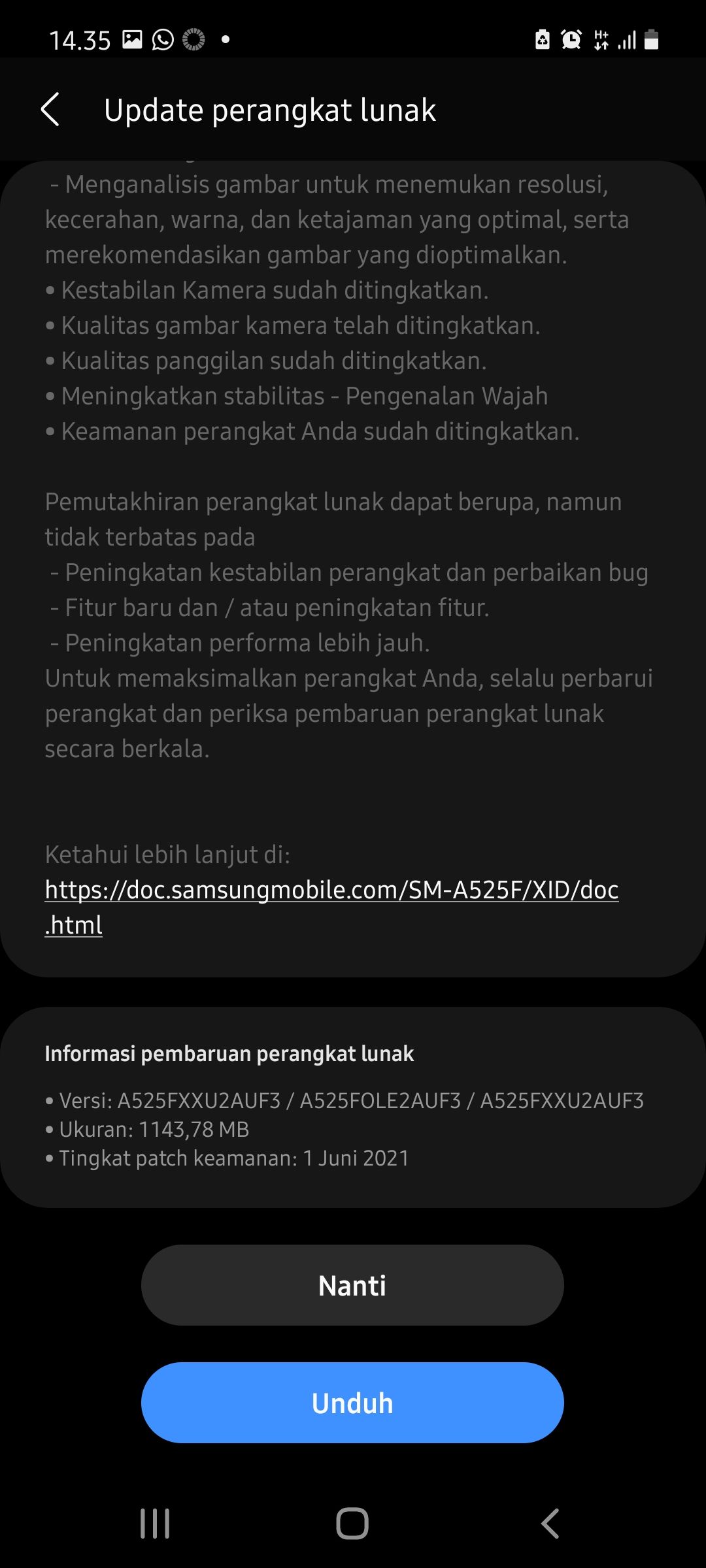 Update perangkat lunak Galaxy A52 - Samsung Members