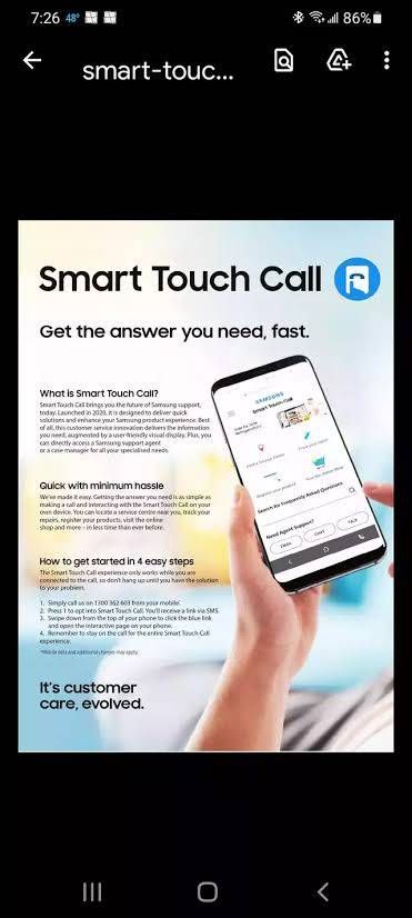 Smart touch call - Samsung Members