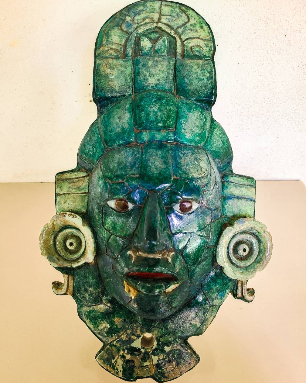 Réplica de la máscara de jade de Calakmul - Samsung Members
