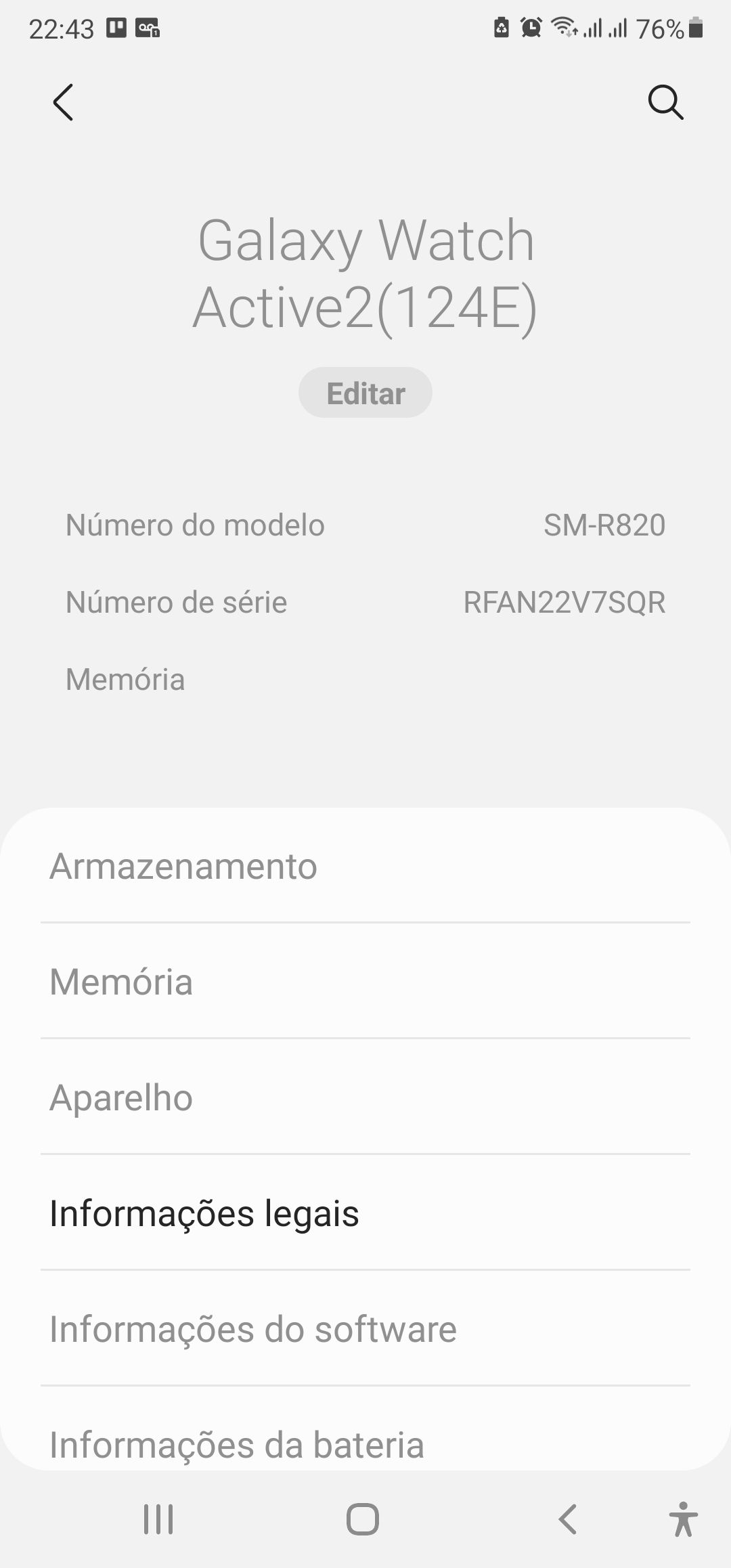 Relógio Smartwatch Rebooting Samsung Members