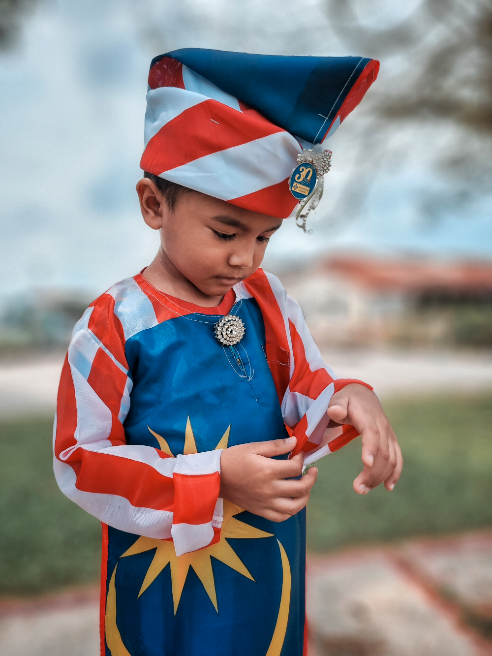 Bahagian Atas Baju Merdeka Kanak Kanak Lelaki