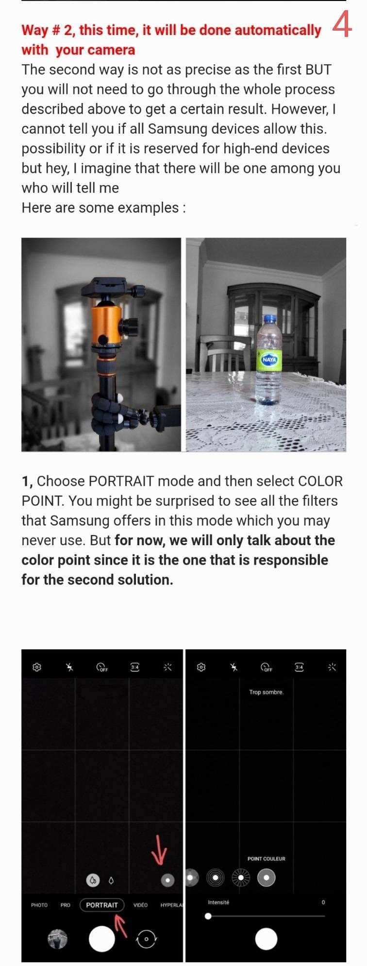 Put colors in Black and White photography Samsung Members