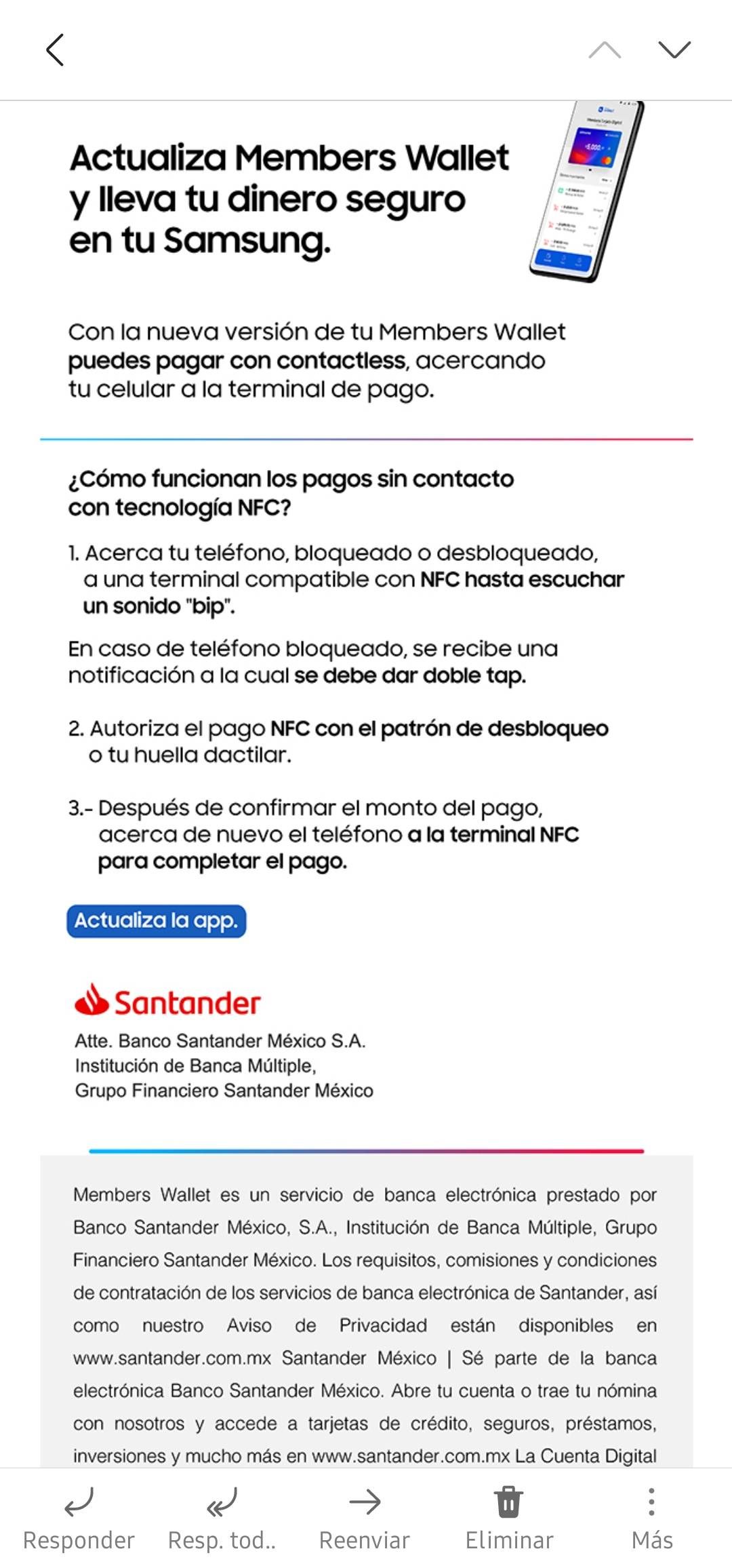 Actualización Members Wallet - Samsung Members