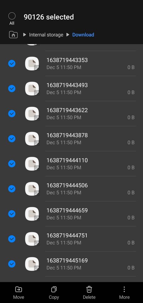 Logging files in download folder for almost over a week!