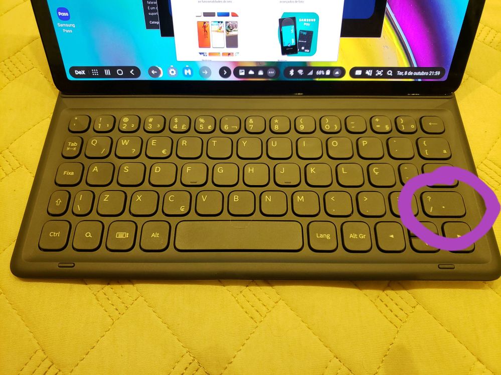 Capa teclado Tab S5e - Samsung Members