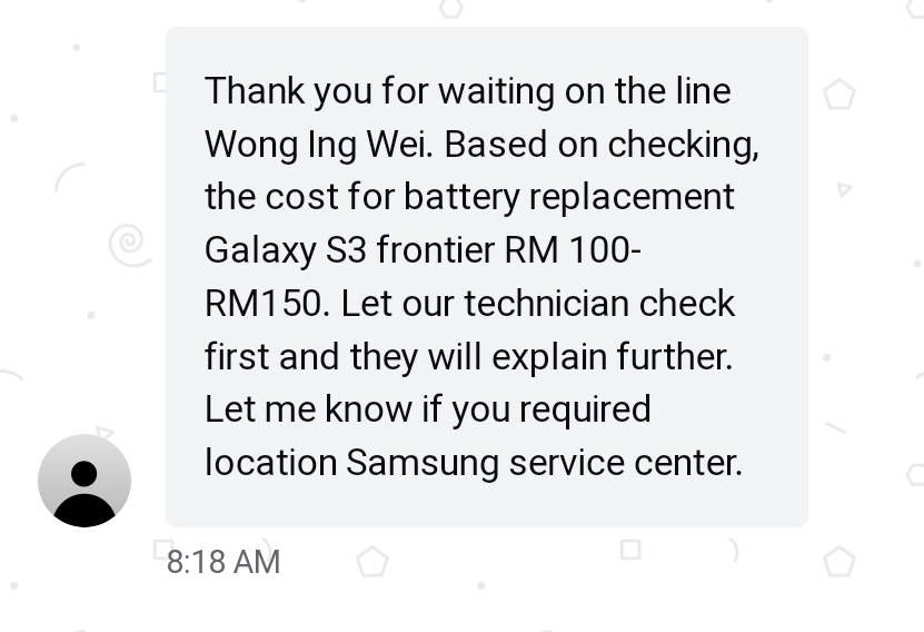 Solved Geat S3 Battery Replacement Pricing Samsung Members