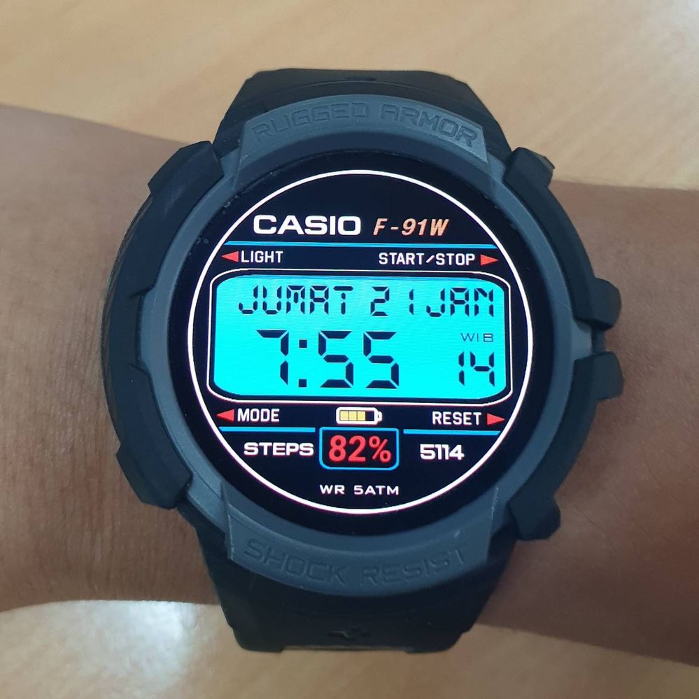 Casio iwatch face sales