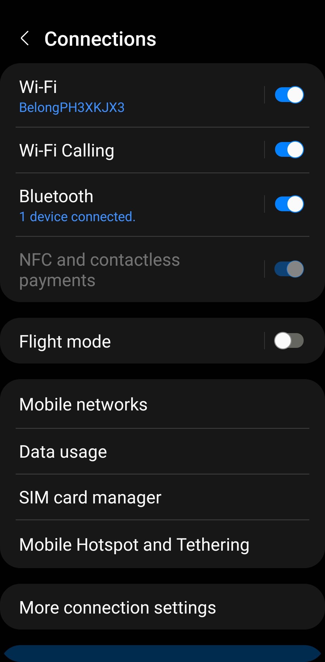NFC shows as on but will not turn on . S20 Ultra - Samsung Members