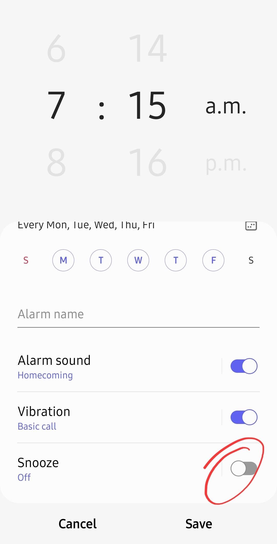 Solved Alarm clock Samsung Members