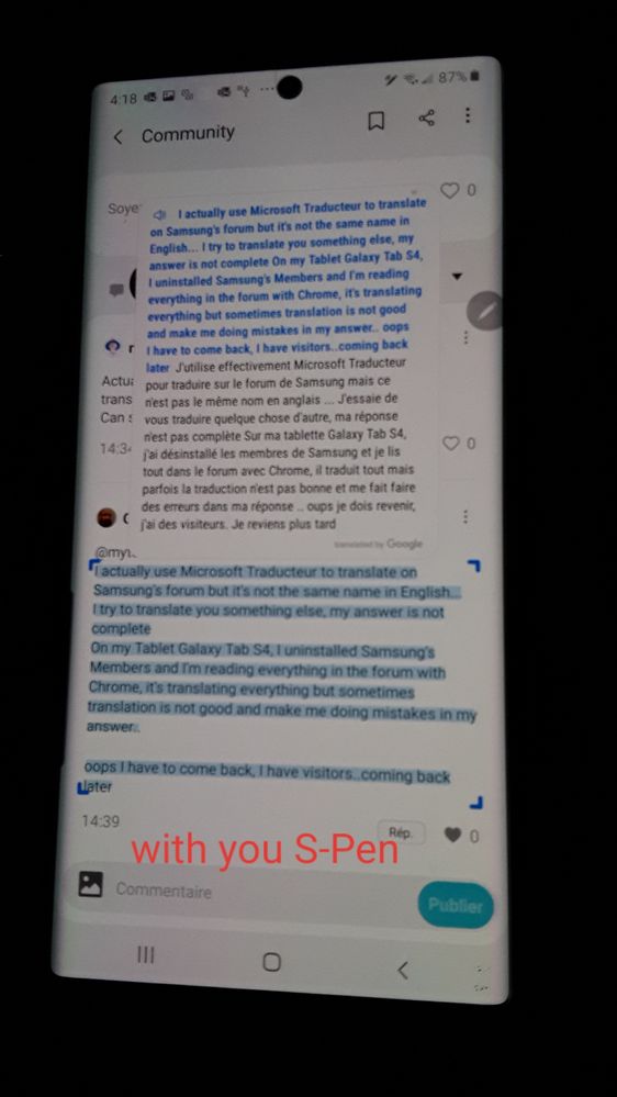 With your S-Pen