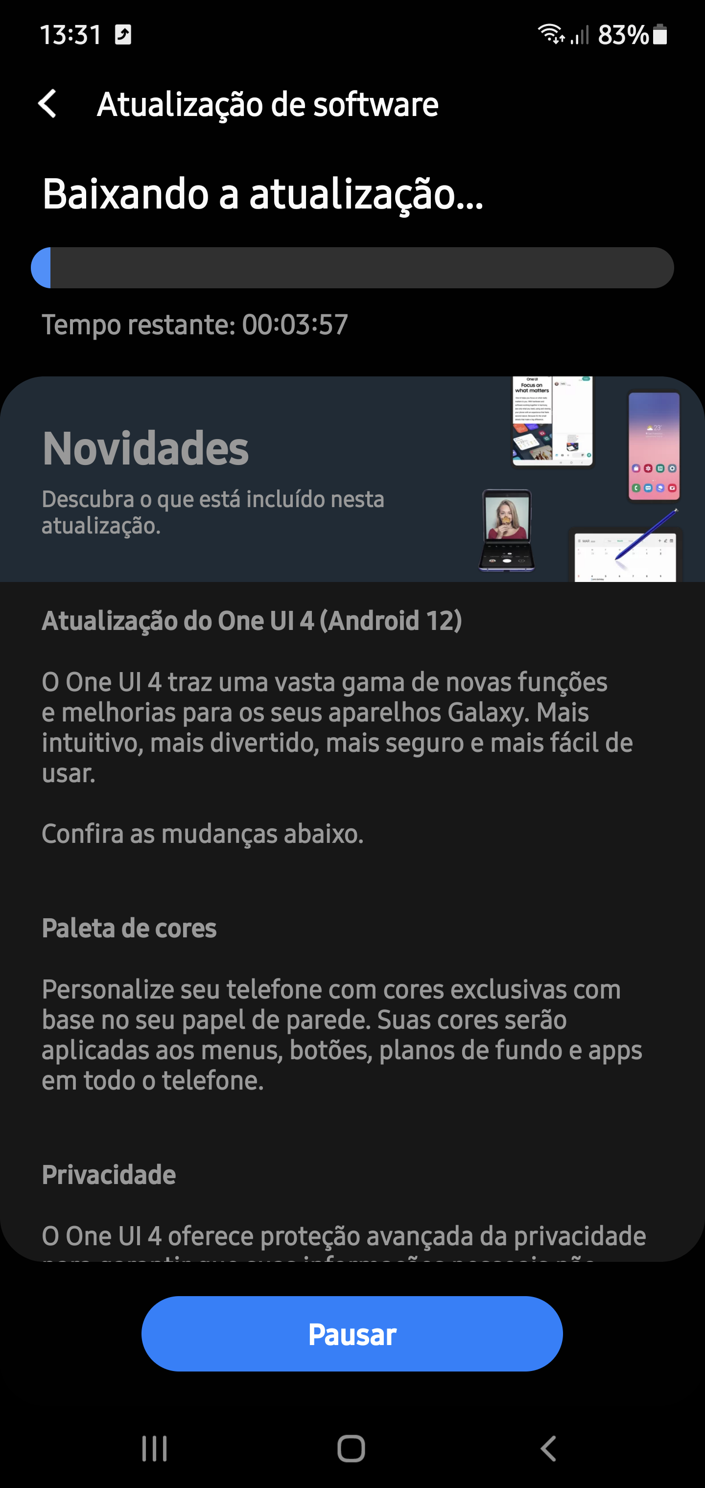 Galaxy Note 10 recebe atualização com pacote de segurança de julho