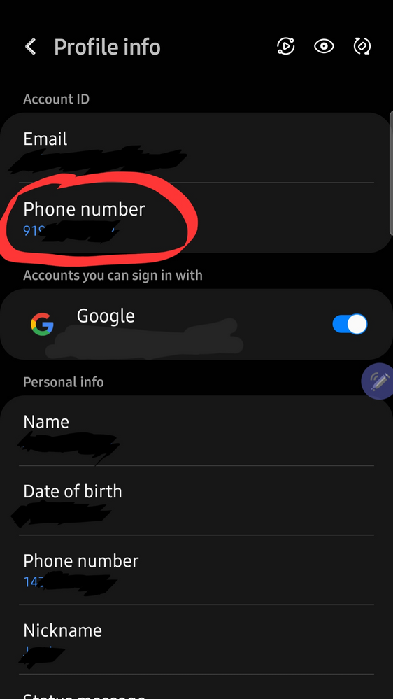 Cant change country and phone number in samsung ac... - Samsung Members