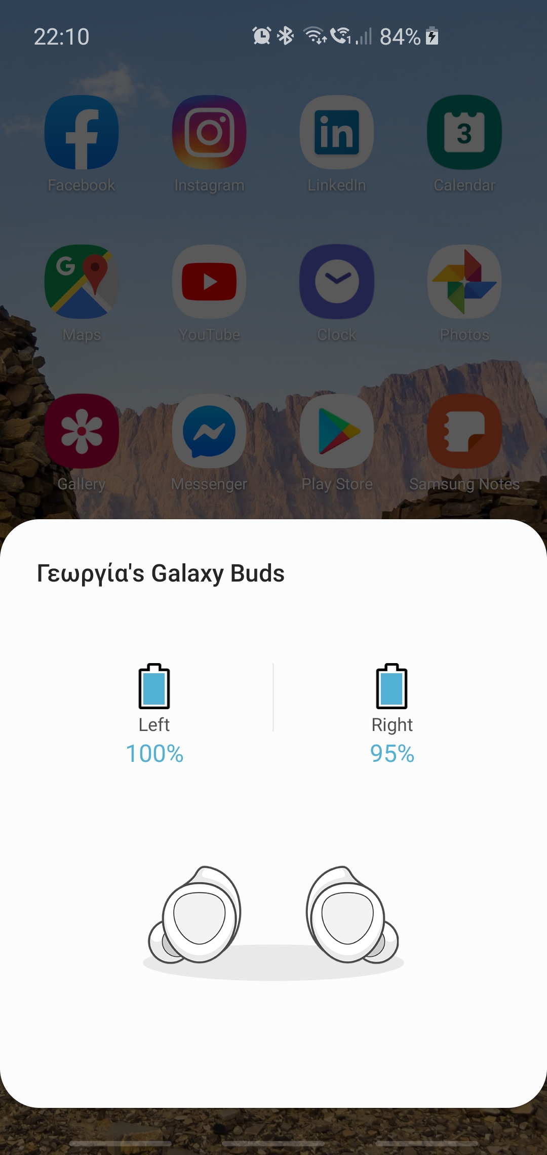 Galaxy Buds Pop-Up Window different name - Samsung Members