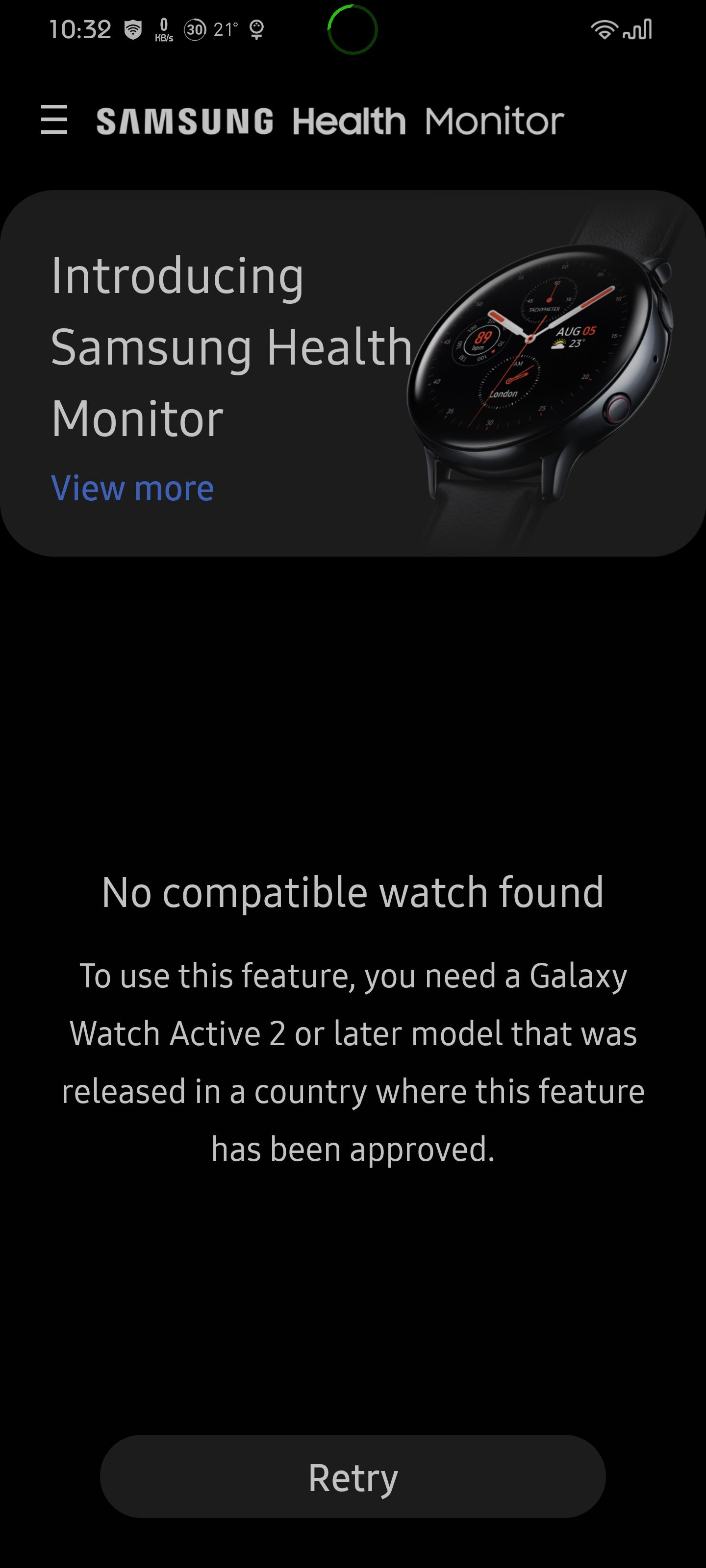 Samsung health monitor no compatible watch found new arrivals