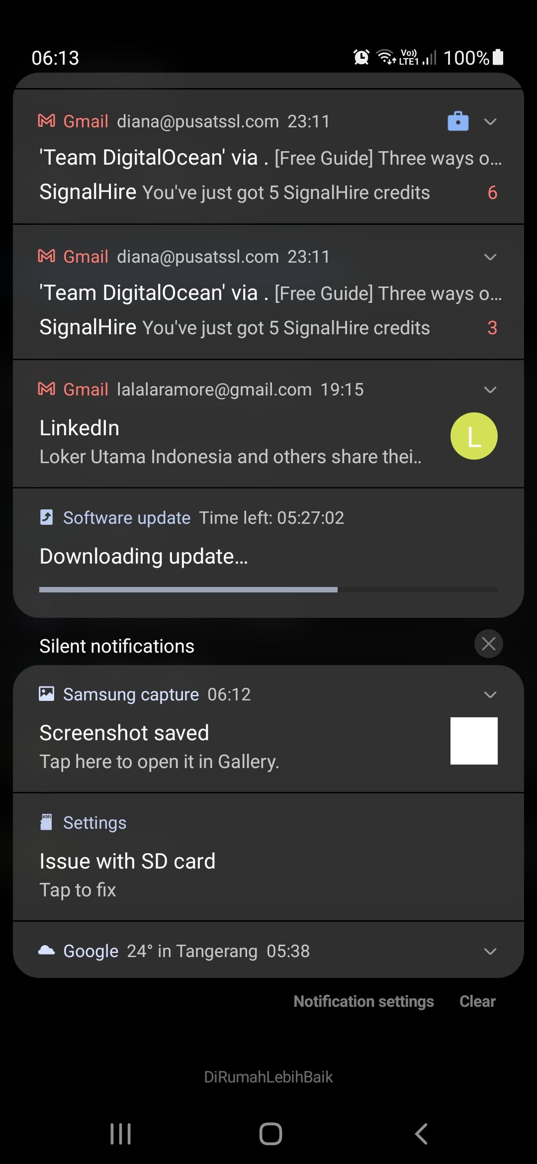 SD CARD CORRUPT SETELAH UPDATE SISTEM Samsung Members