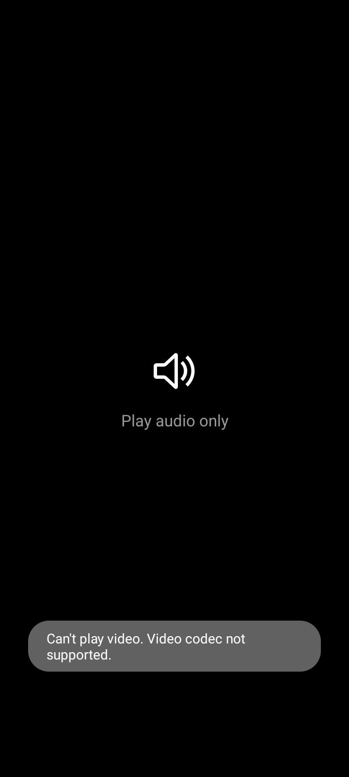 The video not working Samsung Members