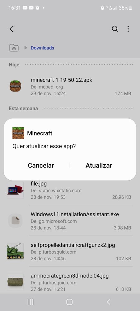 Minecraft não quer instalar no A53 - Samsung Members