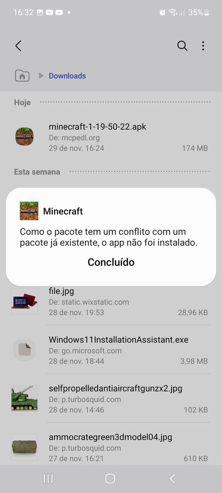 Minecraft não quer instalar no A53 - Samsung Members