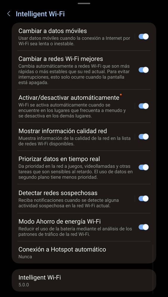 Solucionado: INTELLIGENT WIFI. Android 13 ONE UI 5 - Samsung Members