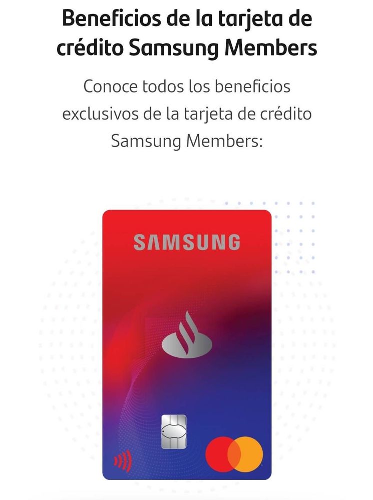 Tarjeta Samsung Members - Samsung Members