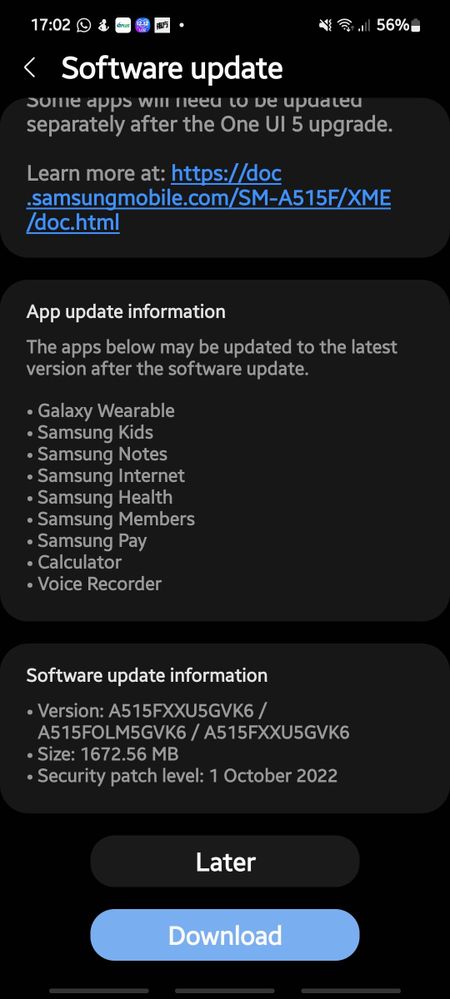Galaxy A51 Receive Android 13 / 1 UI 5.0 OS Update - Samsung Members