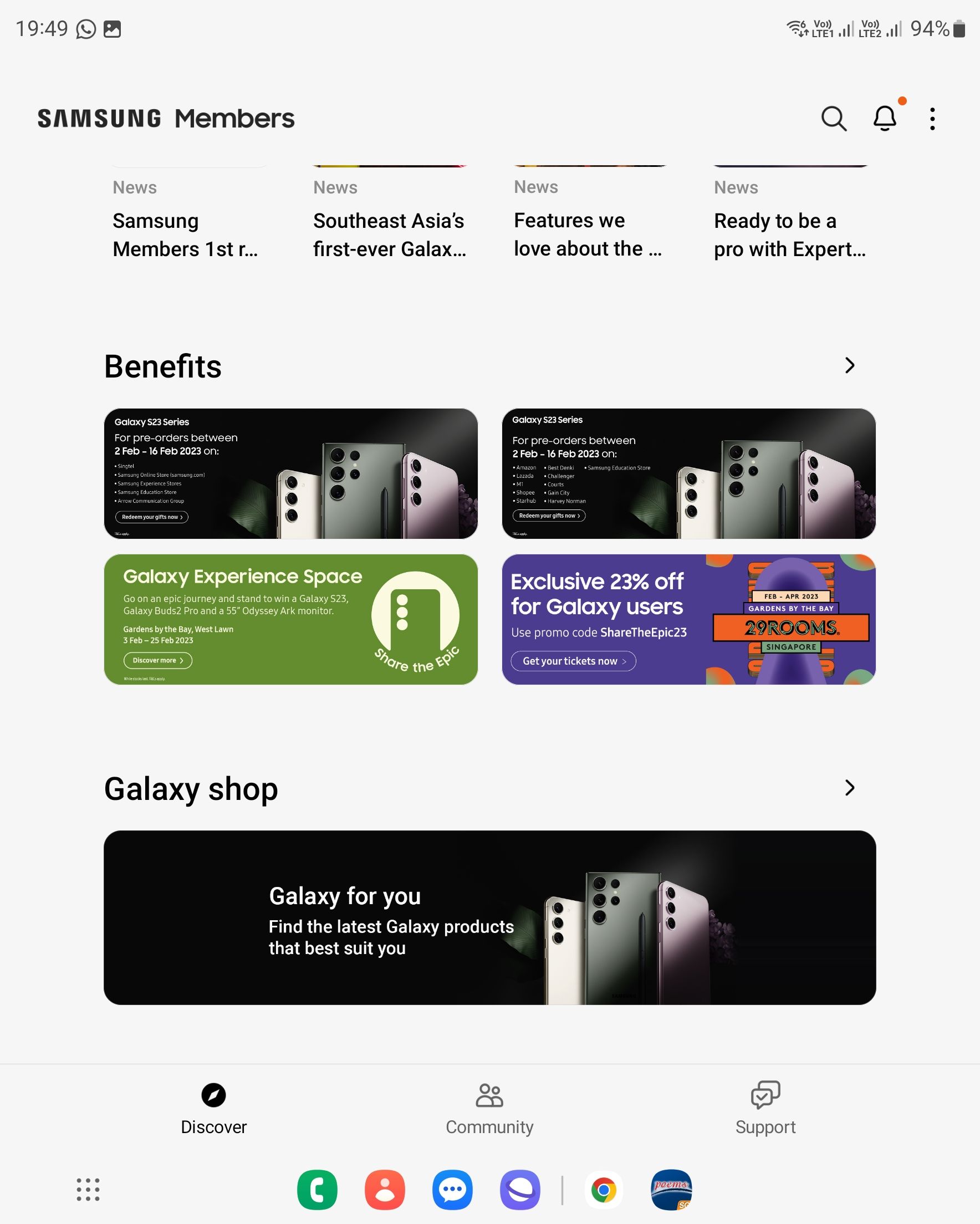 Help post - Samsung Members