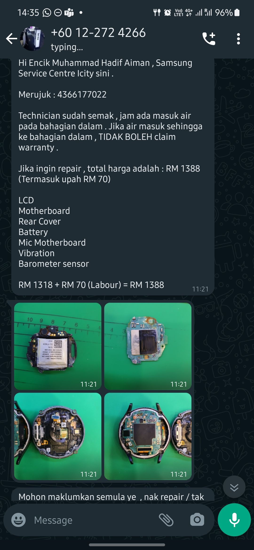 Complaint about Samsung Watch Quality and Service Samsung Members