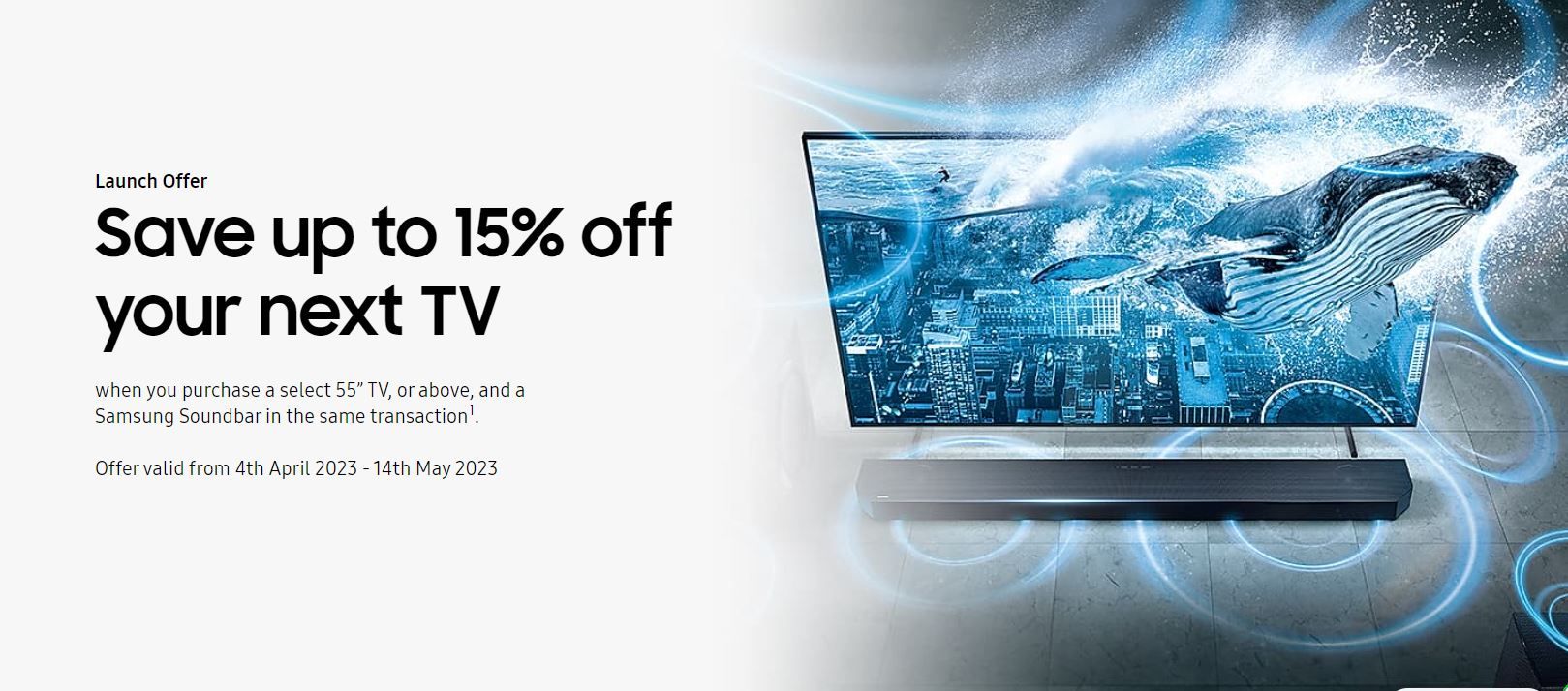 Launch Offer Save up to 15% off your next TV - Samsung Members