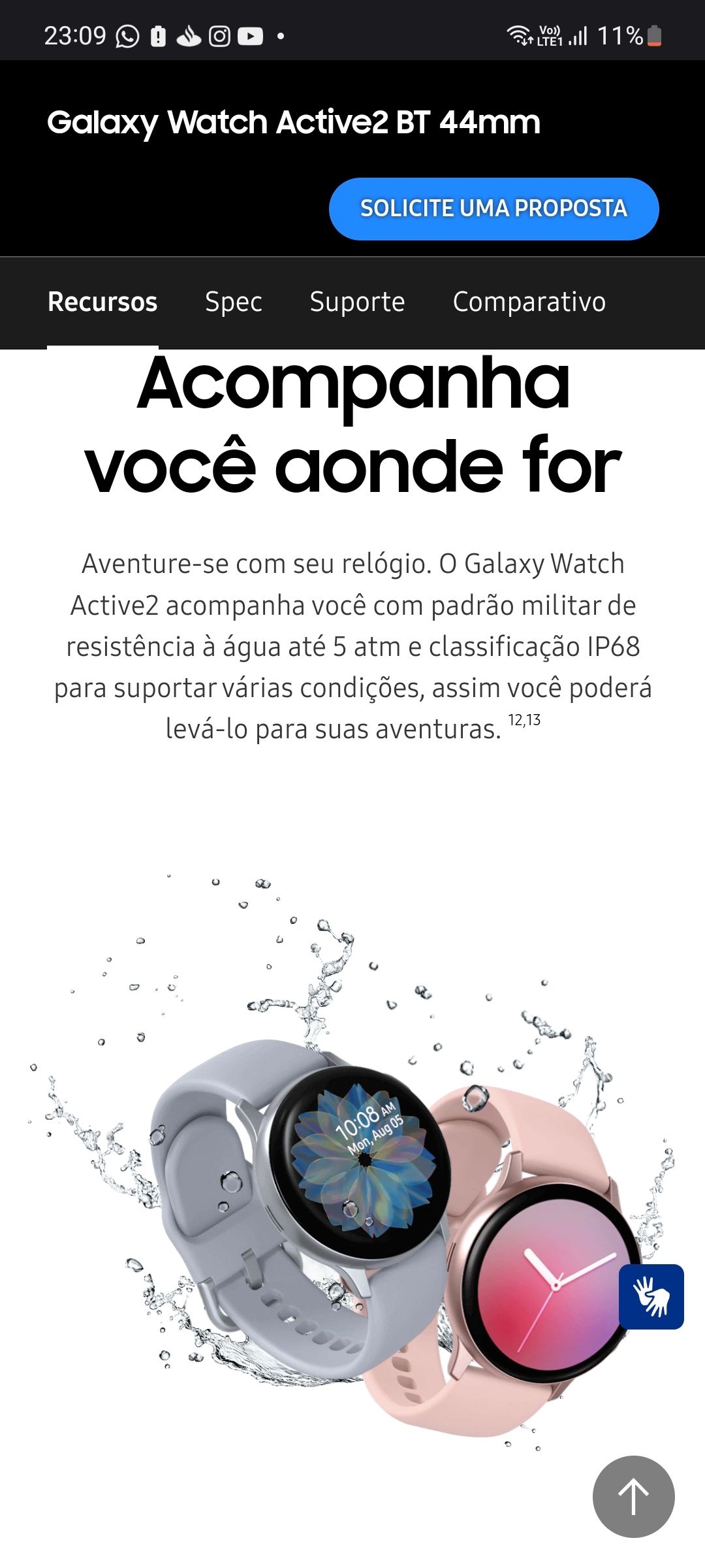 Samsung active 2 agua new arrivals