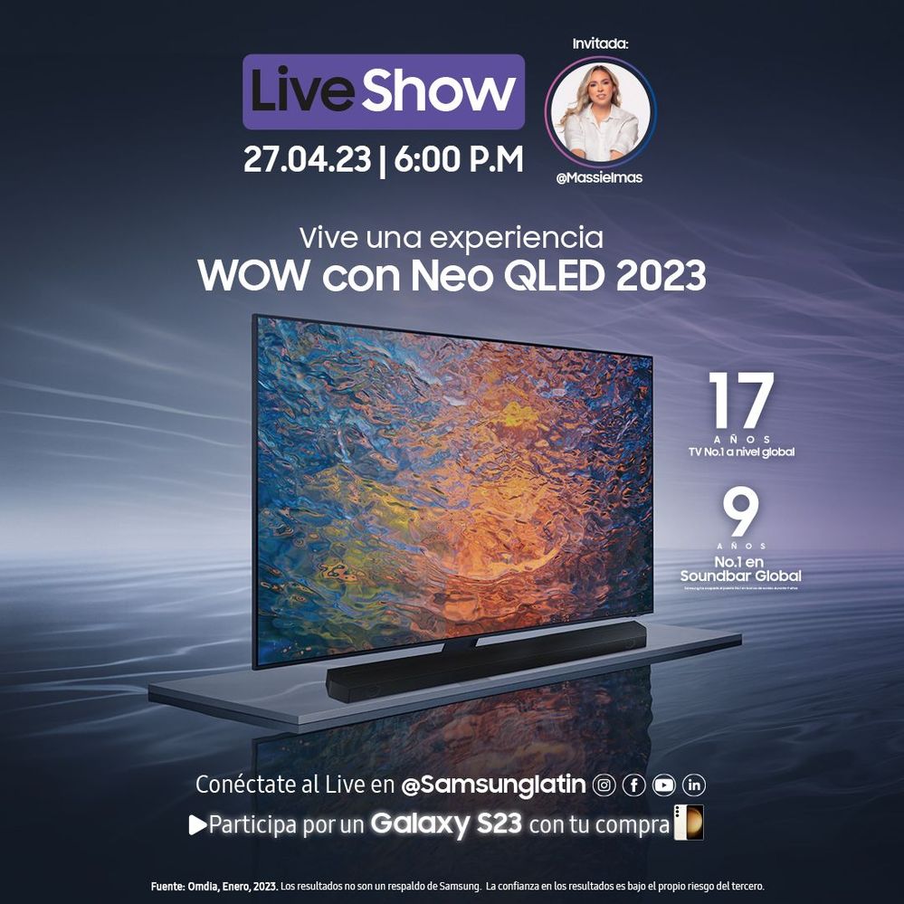 Live Show Neo QLED 2023: Vive la experiencia I Samsung 