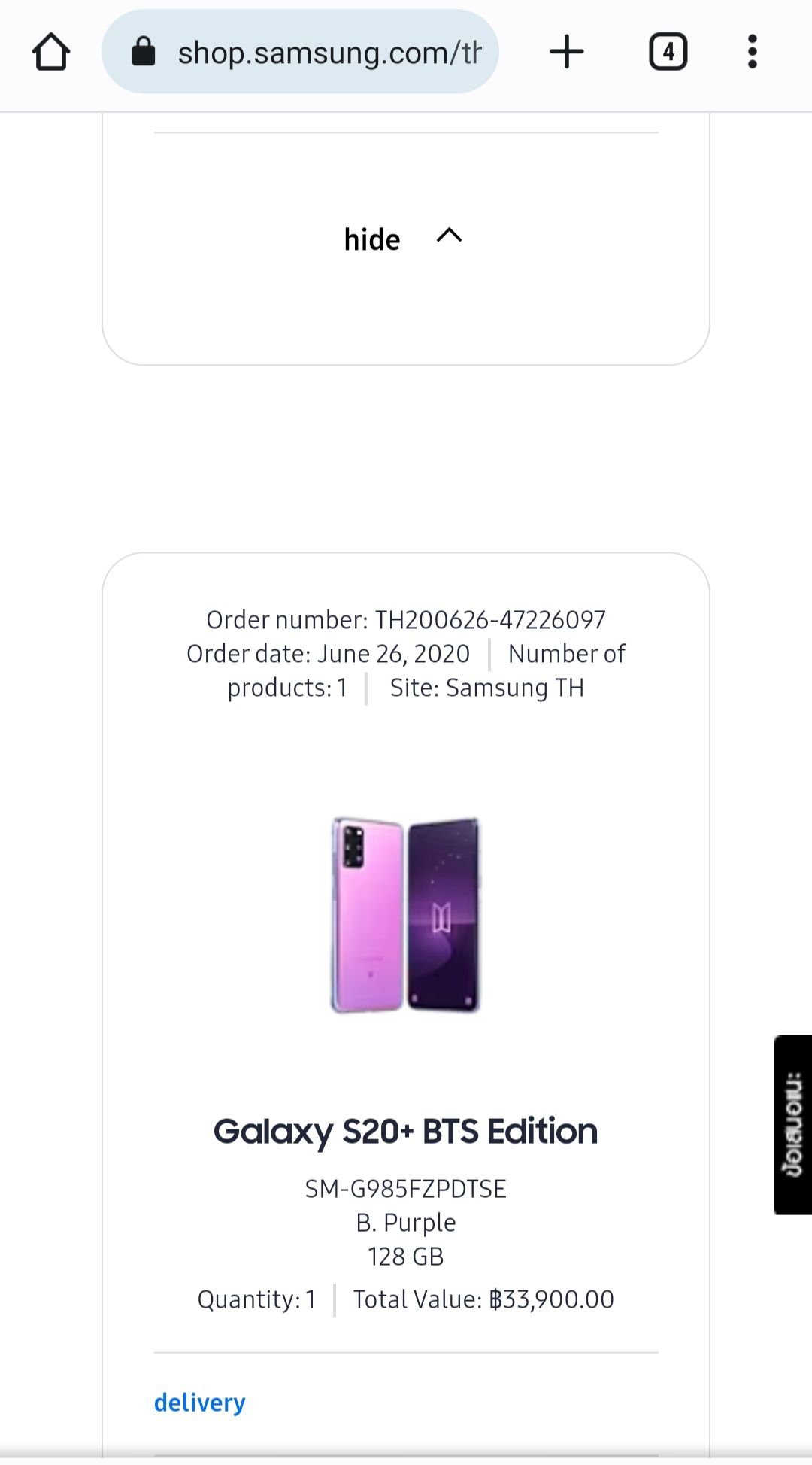 Samsung Galaxy S20+ BTS Edition Goes up for Pre-Order in India on